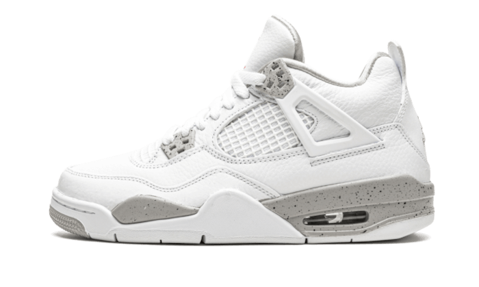 Air Jordan 4 tech white oreo side